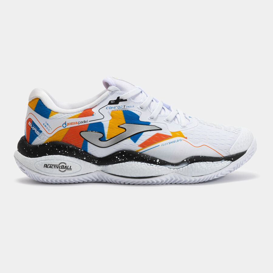 Zapatillas Smash Men 25 clay hombre blanco naranja azul